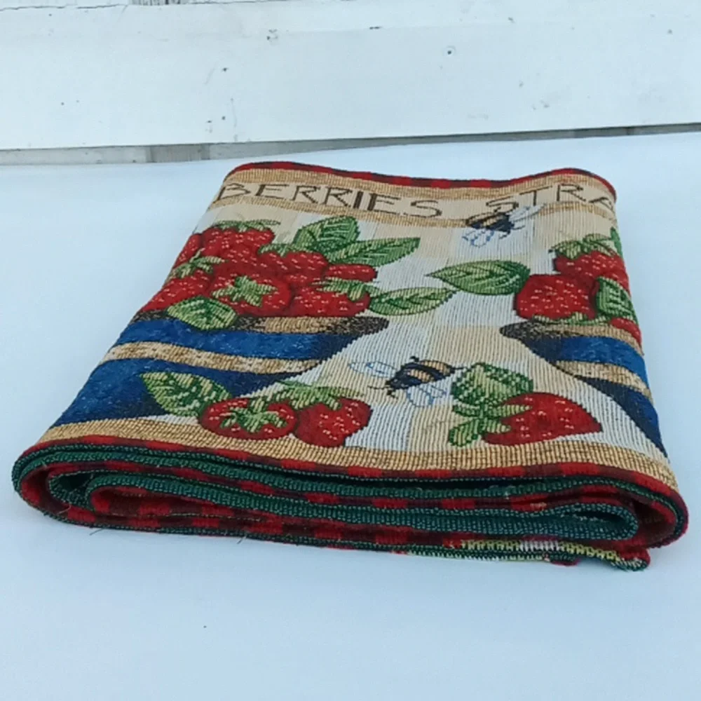 Vintage Summer Strawberry Table Runner